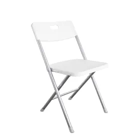 Mainstays 214129876198 Resin Seat And Back Folding Chair White