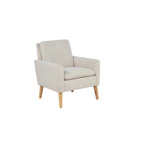 Mainstays 974087851005 Round Arm Accent Chair Ivory Linen