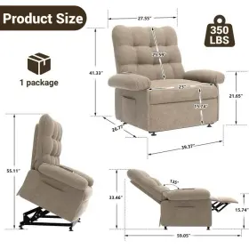Ms17d1101503 Mainstays Recliner Sofa Seat Furniture With Pocketed Comfort Coils Grey Fabric
