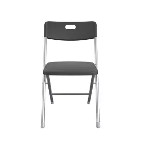 Ms61113700244bl Mainstays Black Resin Seat Back Folding Chairs Easy To Transport Folds Up Tight