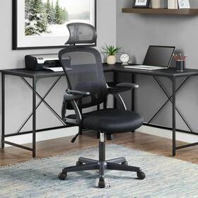 Mainstays Ms62100081252hr High Back Home Office Chair Ergonomic Computer With Adjustable Headrest