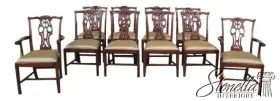 4031-059 Maitland Smith 4131-059 L44447ec Set 10 Chippendale Mahogany Dining Chairs New