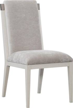 Maitland-smith 88-0645 Elegant Mahogany Side Chair With Matte Nickel Accents