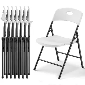 Kb-zsy-8p-wt-zm Make Changes Folding Chairs 8 Pack Outdoor For Outside Indoor