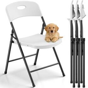 Make Changes Zsywt-0129 Folding Chairs 4 Pack Outdoor White For Outside
