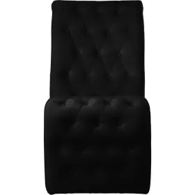 M-4960-2106369 Maklaine Contemporary Soft Black Velvet Dining Chair Set Of 2