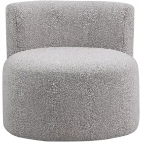 M-4960-2564256 Maklaine Contemporary 25.5ftfth X 28ftftw 29.5ftftd Taupe Boucle Fabric Accent Chair