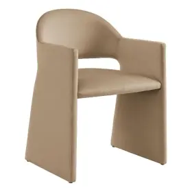 M-4960-2882867 Maklaine Contemporary Performance Velvet Dining Armchair In Taupe