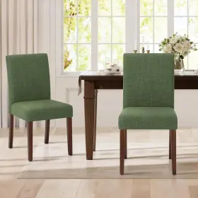 Malol 607603416940 Colamy Parsons Dining Chairs Set Of 2/4/6 Modern Room With Wood Legs