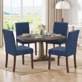 Vc-3109-bl-fb-2b Malol Upholstered Parsons Dining Chairs Set Of 4 Modern Room With Ba