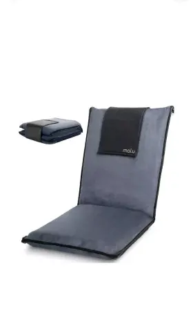 Malu 616430928274 Premium Portable Adjustable Folding Floor Chair With Back Support