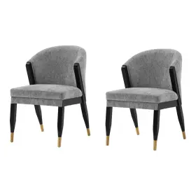 Manhattan Comfort 810125804083 Ola Modern Boucle Dining Chairs With High Density Foam Padd
