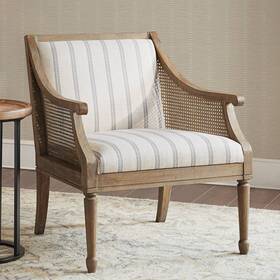 Martha Stewart Mt100-0018 Marth Isla Beige Fabric Accent Armchair