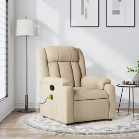 Massage Recliner Chair Cream 721012187443
