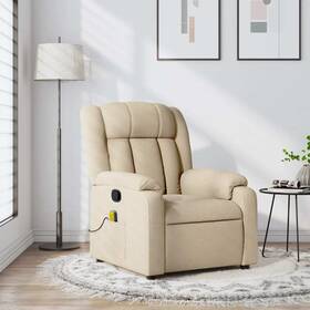 Massage Recliner Chair Cream 721012203488