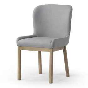 Ml354604-wdc-gr-1-u-b Maven Lane Contemporary Dining Chair Refined Grey Finish With Taupe Fabric Used