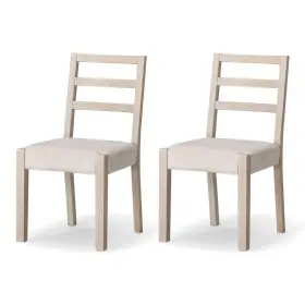 Ml355205-wdc-wt-u-c Maven Lane Willow Rustic Dining Chair White With Cream Weave Fabric 2pc For Parts