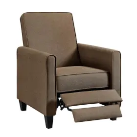 70193mk Maykoosh Chocolate Manual Pushback Recliner Linen Chairs Customizable Comfort In A Chair