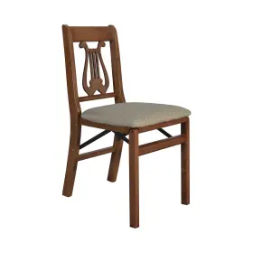 Meco 042952132835 Stakmore Music Back Folding Chair Finish Set Of 2 Cherry