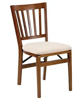 8.25d Meco 042952133115 Stakmore School House Folding Chair Finish Set Of 2 Fruitwood X 17w