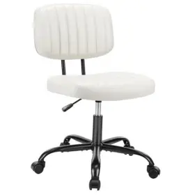 2193-wt Meibamake Small Office Desk Chair 360 Rolling Swivel Computer Task Adjustable