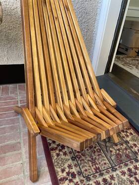 Melino 90-524 Single Wooden Folding Tamarack Chair