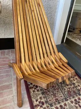 90-524 Melino Single Wooden Folding Tamarack Chair