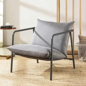 Mellow 842165173911 Wyn Sling Accent Chair With Arms/casual Home Metal Framed Armchair Plush
