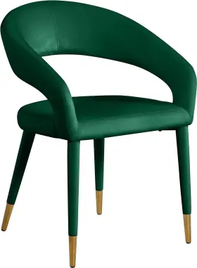 537green-c Meridian Furniture 094308263588 Destiny Collection Modern Contemporary Velvet