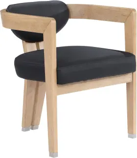 Meridian Furniture 094308274126 564black-c Carlyle Contemporary Dining Chair Solid Wood