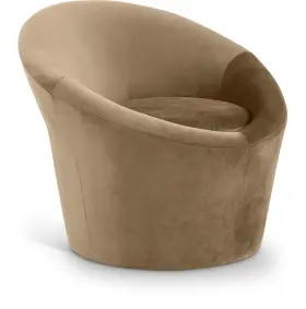 33015beige Meridian Furniture Tristan Collection Art Deco Accent Chair With -m