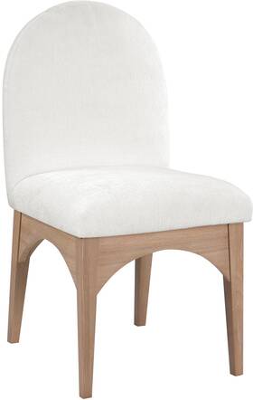 Meridian Furniture 377cream-sc Waldorf Collection Art Deco Dining Side Chair