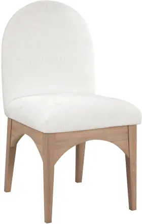 377cream-sc Meridian Furniture Waldorf Collection Art Deco Dining Side Chair