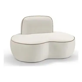 44021cream-c Meridian Furniture Swerve Cream Velvet Upholstered Chair