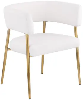 534cream-c Meridian Furniture Creston Collection Modern Contemporary Dining