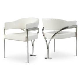 Meridian Furniture 554cream-c 554creamc Madelyn Collection Modern Contemporary Vegan L