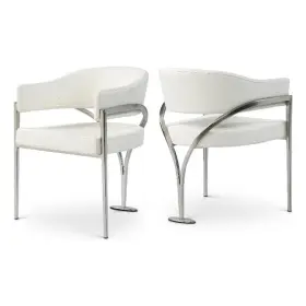 554cream-c Meridian Furniture 554creamc Madelyn Collection Modern Contemporary Vegan L