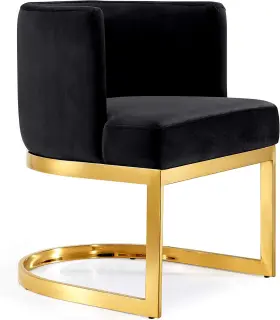 Meridian Furniture 647899948664 Gianna Collection Modern 24 Inch W X 22 D 29.5 H Black