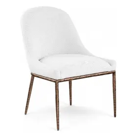 Meridian Furniture 647999719751 Ferro White Linen Textured Performance Fabric Dining Sc