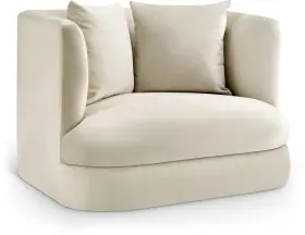 699cream-c Meridian Furniture Alder Collection Modern Contemporary Chair -m