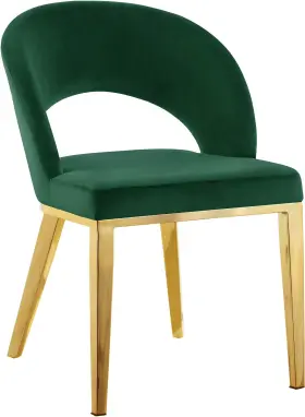Meridian Furniture 704831403848 Roberto Collection Modern Contemporary Velvet Upholstered Dining Chair With