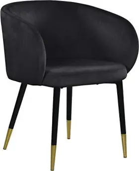 Meridian Furniture 704831404746 Louise Collection Modern Contemporary Velvet Upholstered Dining Chair With