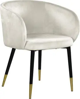 Meridian Furniture 704831404753 Louise Collection Modern Contemporary Velvet Upholstered Dining Chair With