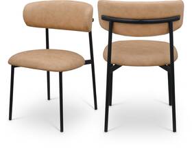 Meridian Furniture 760tan-c Lupita Collection Modern Contemporary Dining Chair