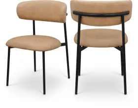 760tan-c Meridian Furniture Lupita Collection Modern Contemporary Dining Chair