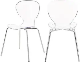 771-c Meridian Furniture Clarion 19.5 Inch W X 19 D 32.5 H Chrome Finish