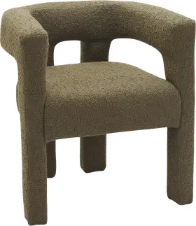 864olive-c Meridian Furniture Athena Collection Modern Contemporary Boucle Fabrc