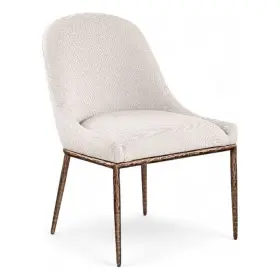 88037beige-sc Meridian Furniture Ferro Beige Linen Textured Performance Fabric Dining Sc