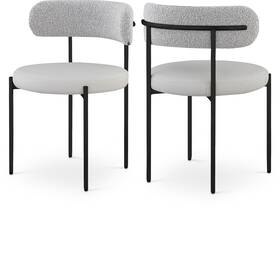 Meridian Furniture 881taupe-c Beacon Collection Modern Contemporary Dining