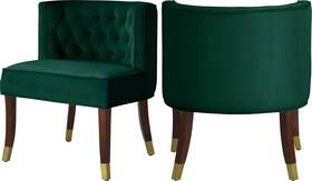 Meridian Furniture 933green-c Perry Collection Modern Contemporary Upholstered Chair